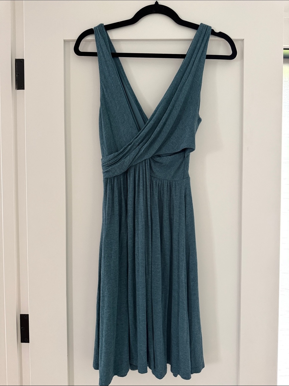 Anne Taylor loft blue-green sleeveless dress, size SP